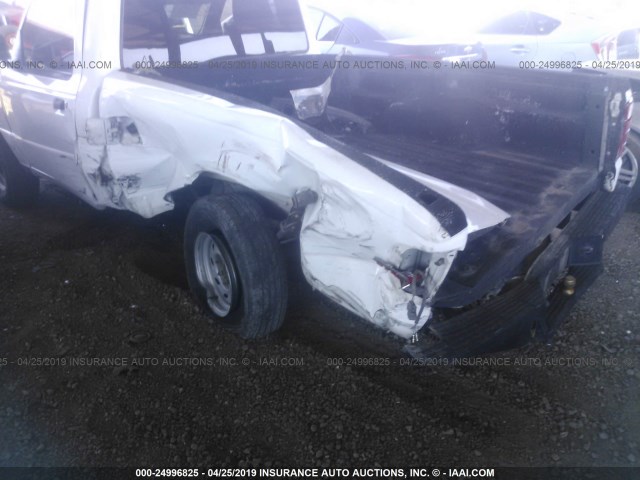 1FTYR10D25PA88789 - 2005 FORD RANGER WHITE photo 6