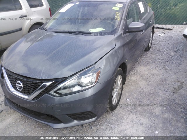 3N1AB7AP7JL624582 - 2018 NISSAN SENTRA S/SV/SR/SL GRAY photo 2