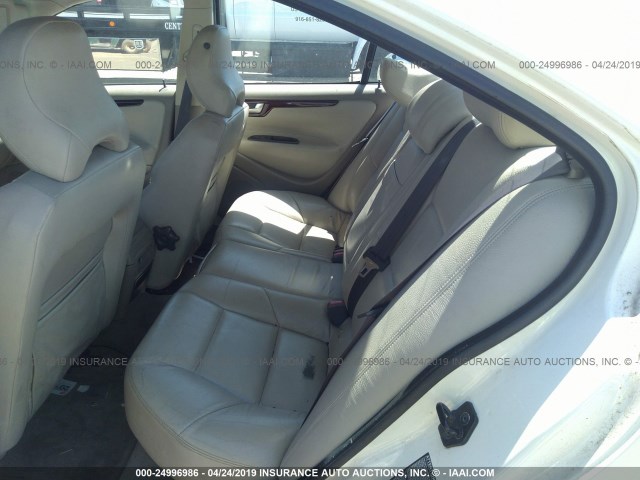 YV1RS53D712014328 - 2001 VOLVO S60 T5 WHITE photo 8