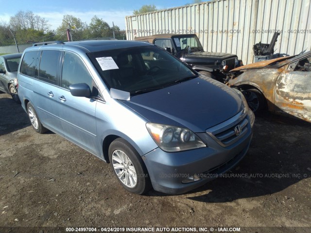 5FNRL38816B017619 - 2006 HONDA ODYSSEY TOURING BLUE photo 1