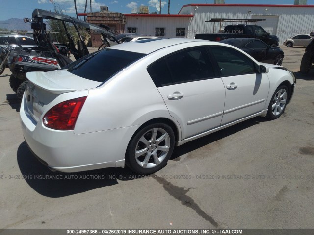 1N4BA41E98C823629 - 2008 NISSAN MAXIMA SE/SL WHITE photo 4