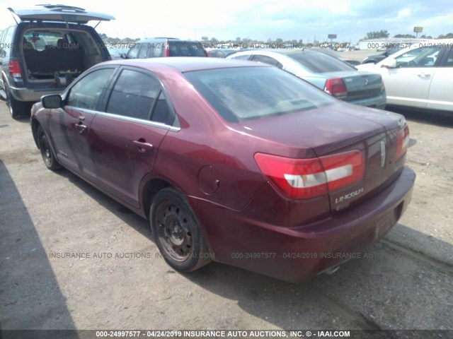 3LNHM26166R626854 - 2006 LINCOLN ZEPHYR RED photo 3