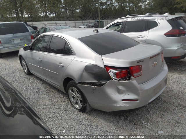 1G11B5SA1DF128079 - 2013 CHEVROLET MALIBU LS SILVER photo 3