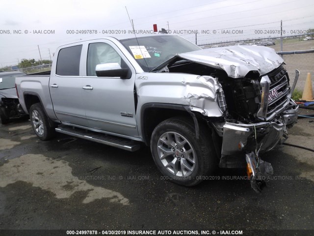 3GTU2VEC6FG414318 - 2015 GMC SIERRA K1500 SLT SILVER photo 1