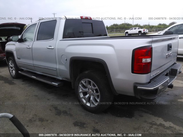 3GTU2VEC6FG414318 - 2015 GMC SIERRA K1500 SLT SILVER photo 3