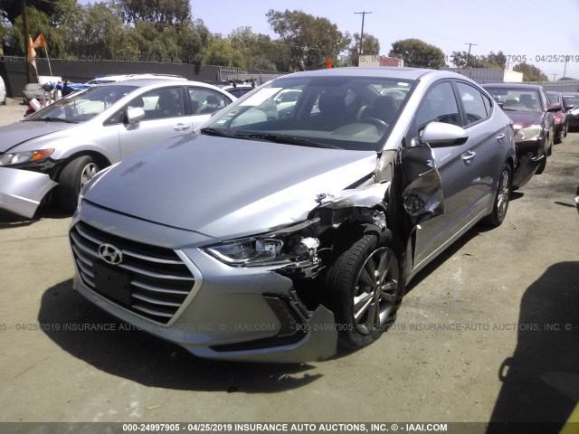 5NPD84LF0HH139951 - 2017 HYUNDAI ELANTRA SE/VALUE/LIMITED SILVER photo 2