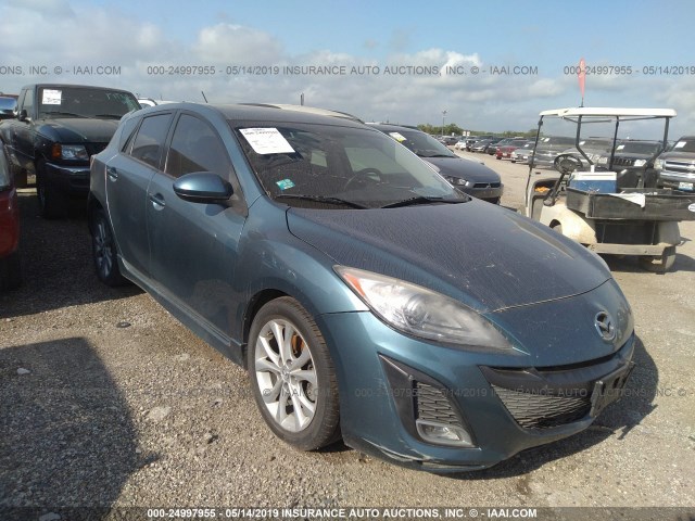 JM1BL1H68A1259393 - 2010 MAZDA 3 S BLUE photo 1