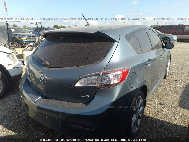 JM1BL1H68A1259393 - 2010 MAZDA 3 S BLUE photo 4