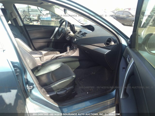 JM1BL1H68A1259393 - 2010 MAZDA 3 S BLUE photo 5