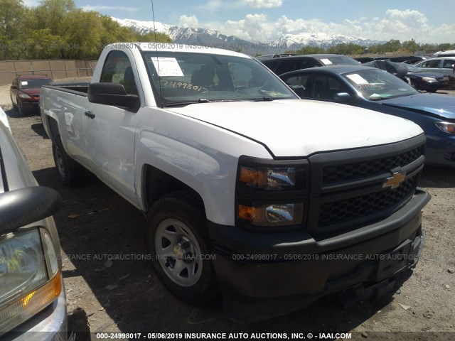 1GCNCPEH7EZ359286 - 2014 CHEVROLET SILVERADO C1500 WHITE photo 1