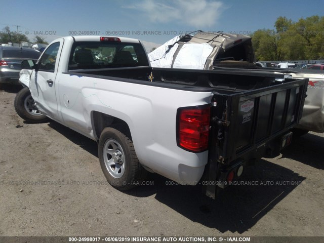 1GCNCPEH7EZ359286 - 2014 CHEVROLET SILVERADO C1500 WHITE photo 3