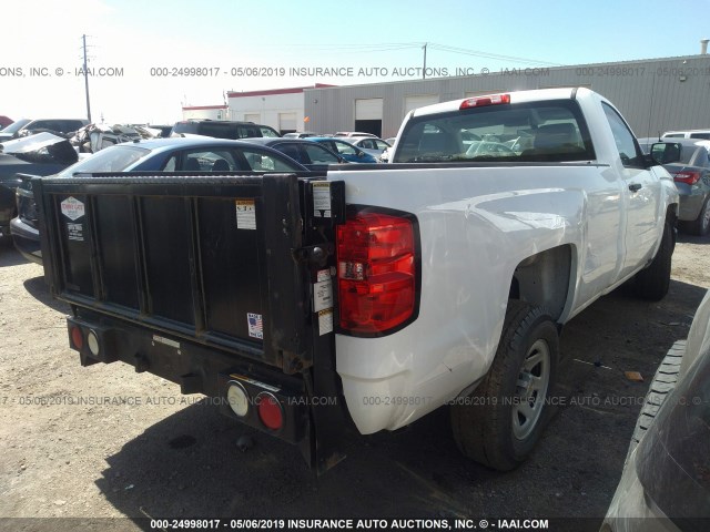 1GCNCPEH7EZ359286 - 2014 CHEVROLET SILVERADO C1500 WHITE photo 4