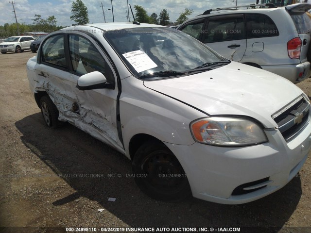 KL1TD56E89B628205 - 2009 CHEVROLET AVEO LS/LT Ақ фото 1