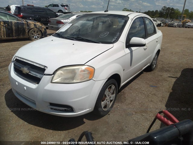KL1TD56E89B628205 - 2009 CHEVROLET AVEO LS/LT Ақ фото 2