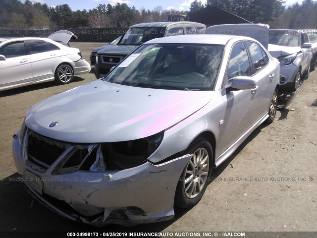 YS3FB49Y581107418 - 2008 SAAB 9-3 2.0T SILVER photo 2