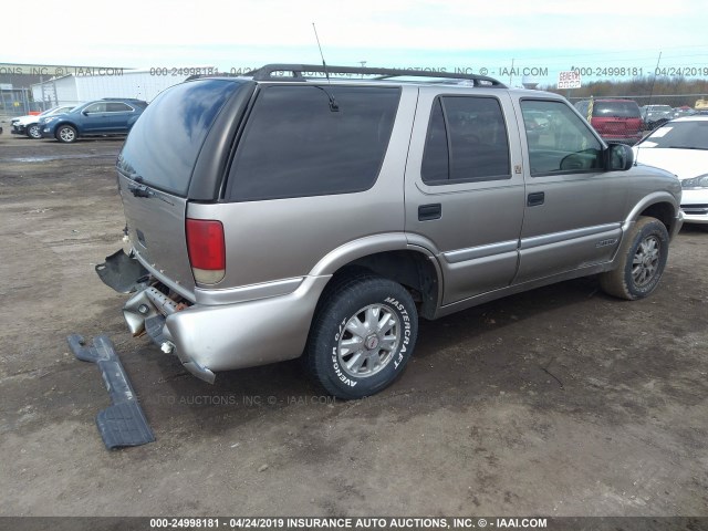 1GKDT13W012144673 - 2001 GMC JIMMY GOLD photo 4