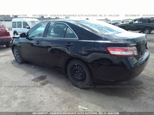 4T1BF3EK6BU137356 - 2011 TOYOTA CAMRY SE/LE/XLE 黑色 照片 3