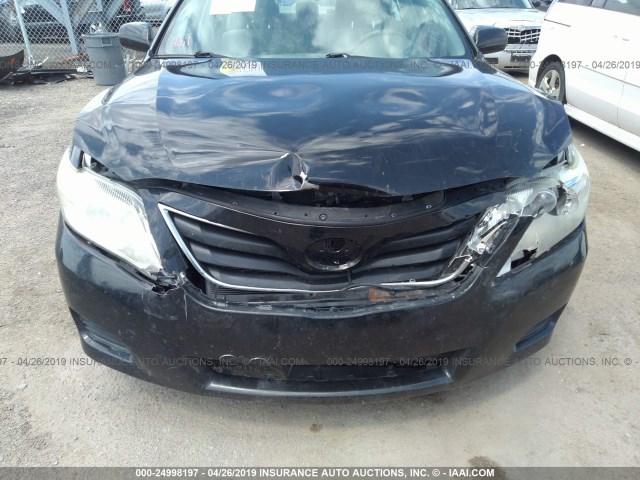 4T1BF3EK6BU137356 - 2011 TOYOTA CAMRY SE/LE/XLE 黑色 照片 6