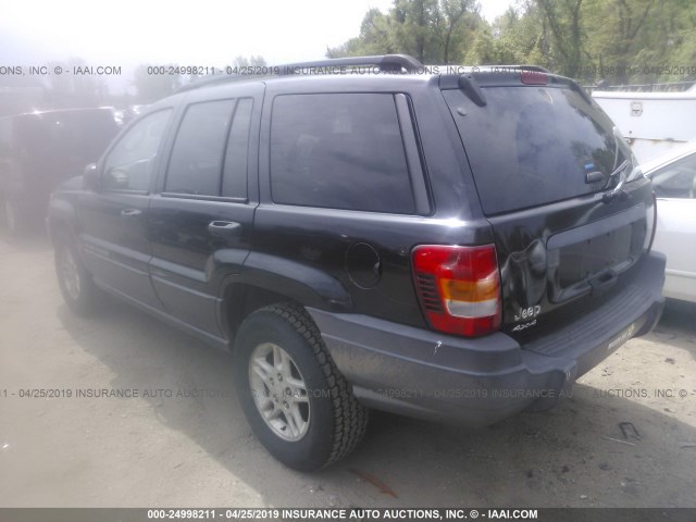 1J4GW48S44C325520 - 2004 JEEP GRAND CHEROKEE LAREDO/COLUMBIA/FREEDOM 黑色 照片 3
