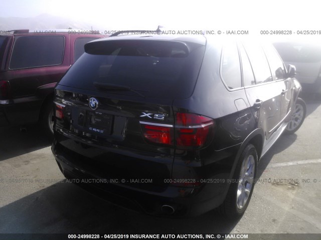 5UXZV4C57CL765148 - 2012 BMW X5 XDRIVE35I BLACK photo 4