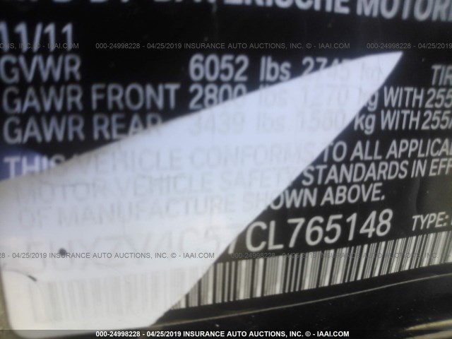 5UXZV4C57CL765148 - 2012 BMW X5 XDRIVE35I BLACK photo 9