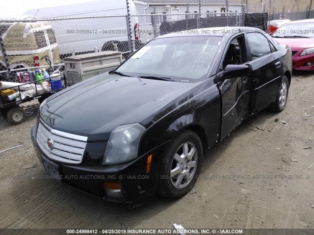 1G6DP577960204143 - 2006 CADILLAC CTS HI FEATURE V6 BLACK photo 2