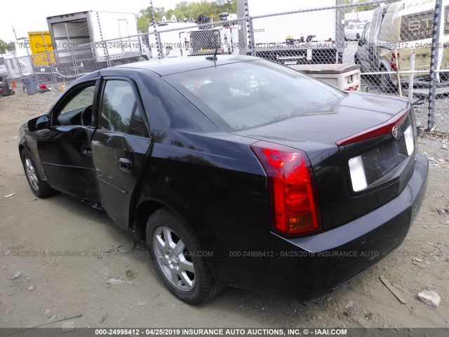 1G6DP577960204143 - 2006 CADILLAC CTS HI FEATURE V6 BLACK photo 3