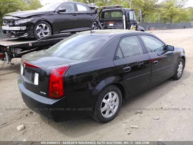 1G6DP577960204143 - 2006 CADILLAC CTS HI FEATURE V6 BLACK photo 4