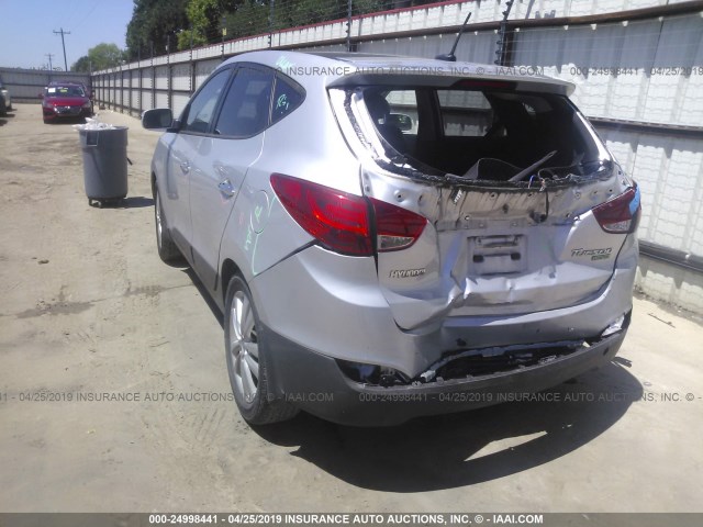 KM8JU3AC8BU172383 - 2011 HYUNDAI TUCSON GLS/LIMITED 银色 照片 3