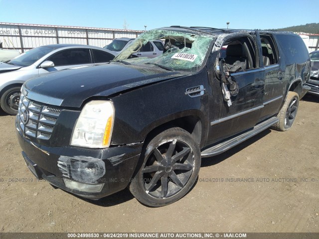 1GYFK66867R276199 - 2007 CADILLAC ESCALADE ESV BLACK photo 2