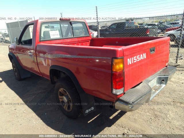 1N6SD11Y0TC373143 - 1996 NISSAN TRUCK XE RED photo 3