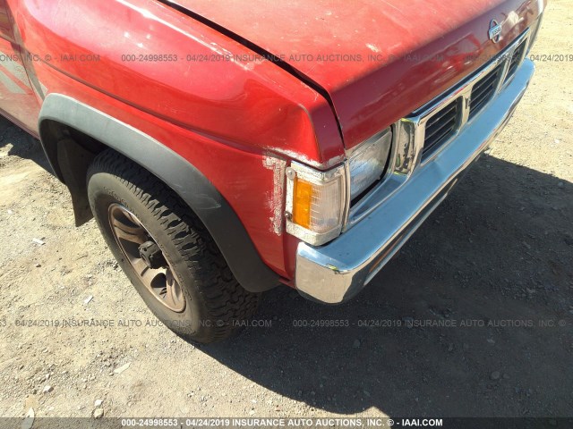 1N6SD11Y0TC373143 - 1996 NISSAN TRUCK XE RED photo 6