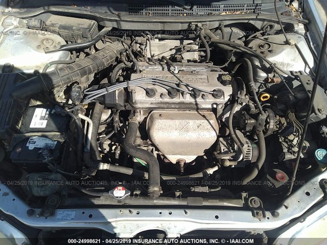 1HGCG66882A067324 - 2002 HONDA ACCORD EX/SE SILVER photo 10