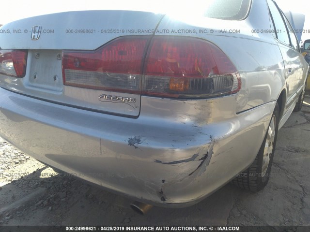 1HGCG66882A067324 - 2002 HONDA ACCORD EX/SE SILVER photo 6