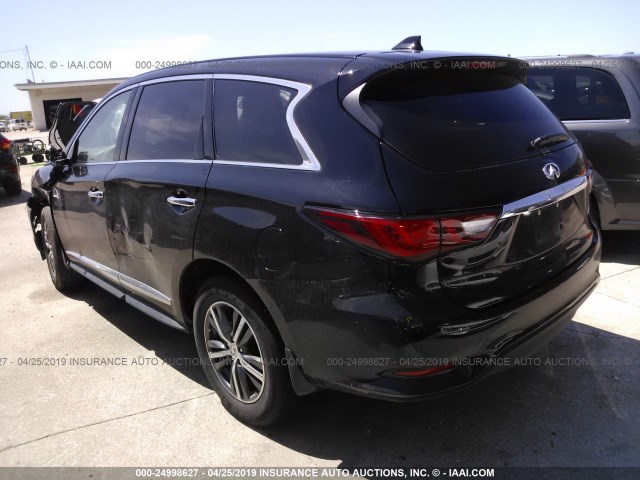 5N1DL0MN5KC527382 - 2019 INFINITI QX60 LUXE/PURE BLACK photo 3