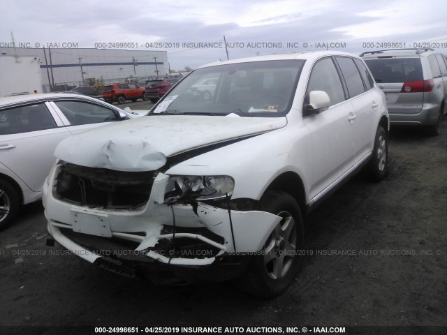 WVGBC77L64D071061 - 2004 VOLKSWAGEN TOUAREG 3.2 WHITE photo 2