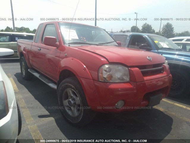 1N6ED26T51C323108 - 2001 NISSAN FRONTIER KING CAB XE/KING CAB SE RED photo 1