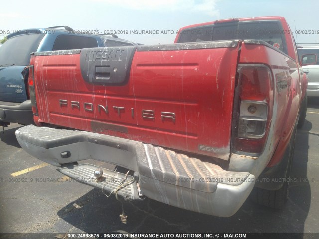 1N6ED26T51C323108 - 2001 NISSAN FRONTIER KING CAB XE/KING CAB SE RED photo 6