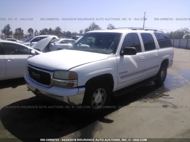 1GKEC16T61J257409 - 2001 GMC YUKON XL C1500 WHITE photo 2