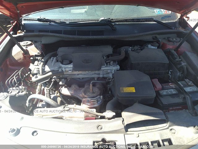4T4BF1FK8ER384486 - 2014 TOYOTA CAMRY L/SE/LE/XLE 红色 照片 10