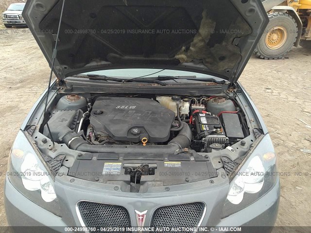 1G2ZH57N184206631 - 2008 PONTIAC G6 GT GRAY photo 10