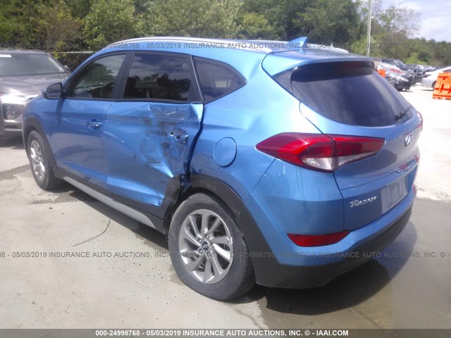 KM8J33A42JU704155 - 2018 HYUNDAI TUCSON LIMITED/SPORT AND ECO/SE BLUE photo 3