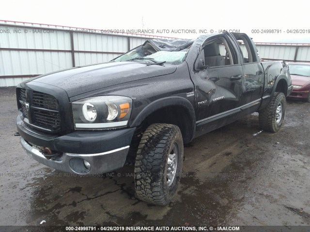 3D7KS28D57G766209 - 2007 DODGE RAM 2500 ST/SLT BLACK photo 2