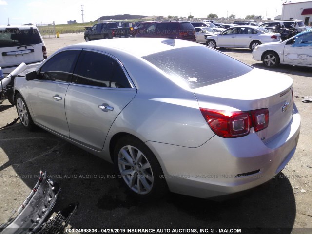 1G11F5SL9FU122406 - 2015 CHEVROLET MALIBU LTZ SILVER photo 3