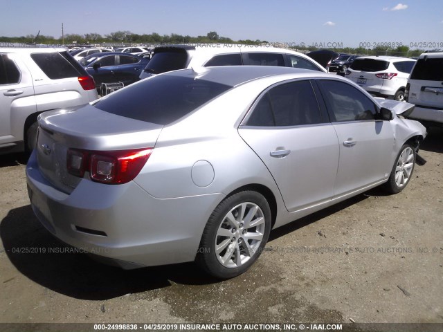 1G11F5SL9FU122406 - 2015 CHEVROLET MALIBU LTZ SILVER photo 4