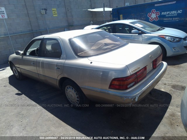 JT8UF11E2N0108075 - 1992 LEXUS LS 400 Champagne photo 3