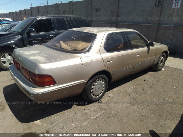 JT8UF11E2N0108075 - 1992 LEXUS LS 400 Champagne photo 4