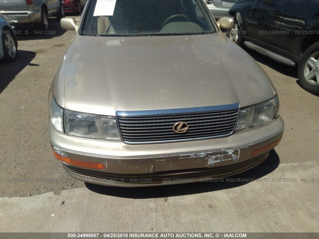 JT8UF11E2N0108075 - 1992 LEXUS LS 400 Champagne photo 6