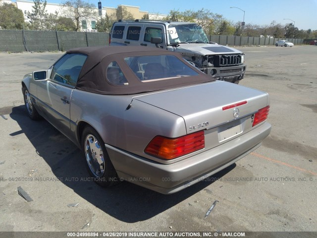 WDBFA63E6RF102770 - 1994 MERCEDES-BENZ SL 320 GOLD photo 3