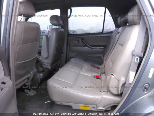 5TDBT44A93S148627 - 2003 TOYOTA SEQUOIA SR5 GRAY photo 8